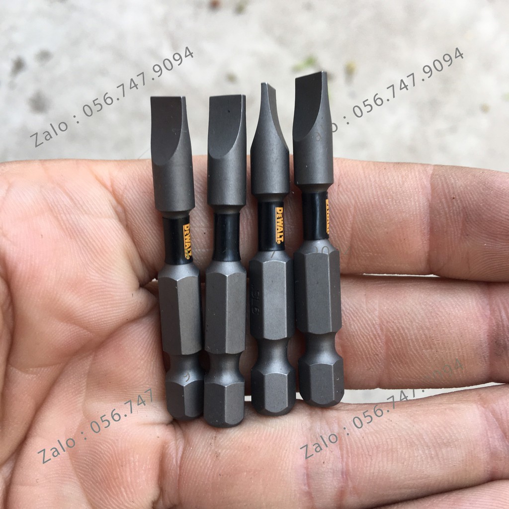 Mũi Vít Dẹp DEWAT SL6 50mm