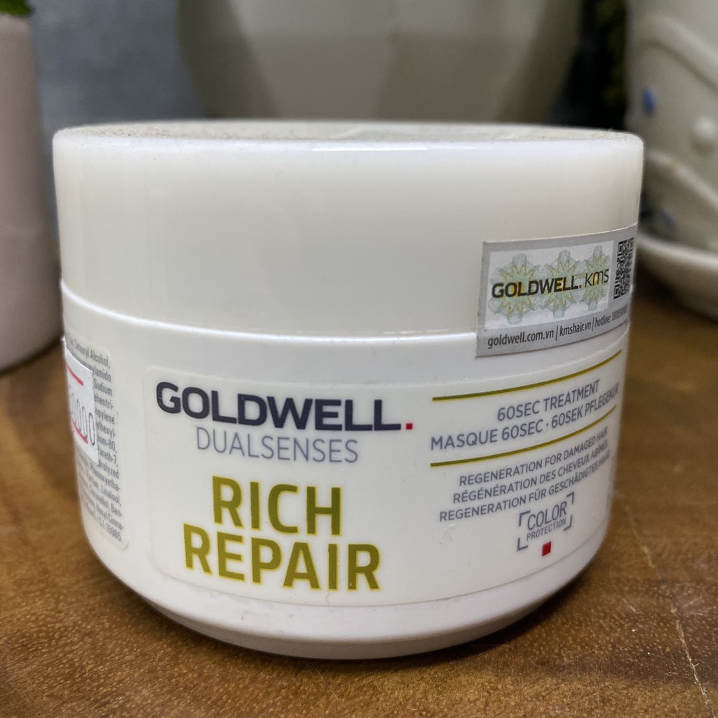 Mặt nạ ( hấp dầu ) 60s chăm sóc Goldwell Dualsenses Rich Repair 60sec Treatment 500ml