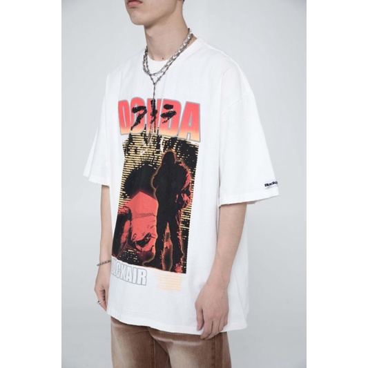 Áo thun oversize BLACK AIR DONDA WASHED - Áo phông vintage form rộng