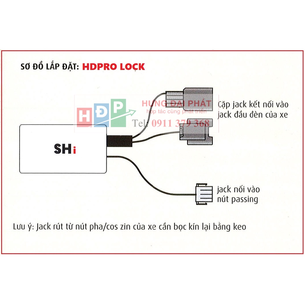 Bộ mạch tắt đèn xe SH 125/150 2020 2021 2022 Chính hãng HDPRO LOCK - BH 2 năm.