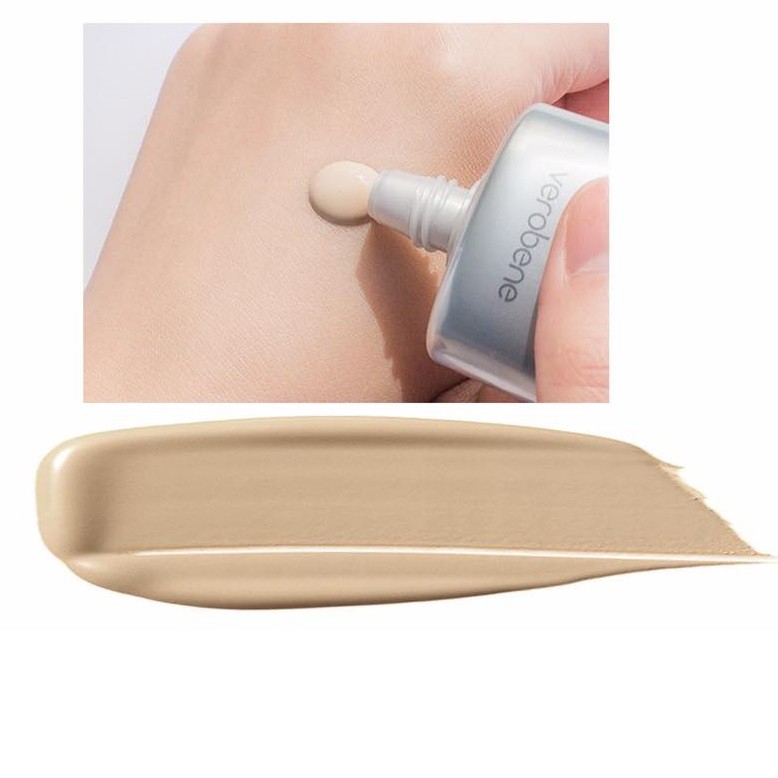 Combo 1 kem nền BB Cream siêu mịn, che khuyết điểm Verobene Hàn quốc 40ml/Tuýp Và 1 gói tẩy da chết beauskin hàn 3g/gói | BigBuy360 - bigbuy360.vn