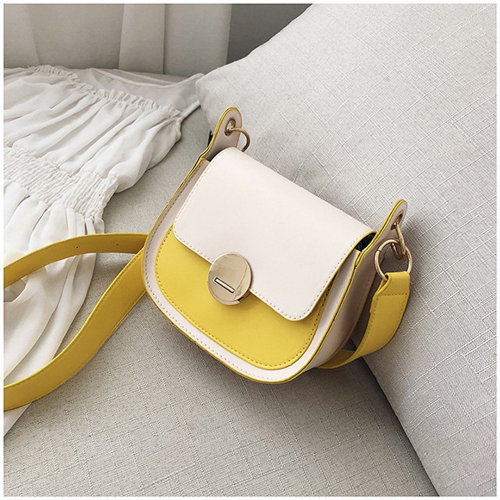 Túi đeo chéo khóa cài tròn kiểu mới cá tính sành điệu TCL50