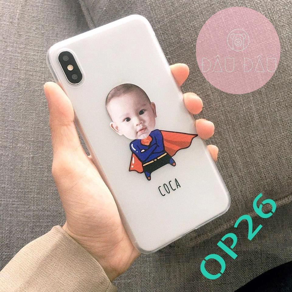 Ốp iphone in theo yêu cầu mẫu chibi superman siêu ngầu OP26_ Medaudaushop [ Kèm ảnh thật]