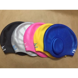 Mũ bơi che tai Whale 3D Silicon bảo vệ tóc và tai
