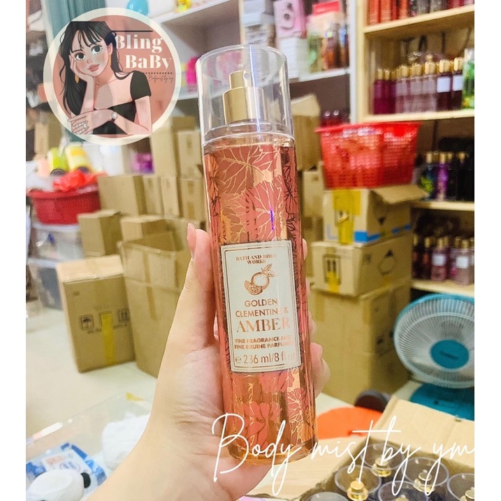 XỊT THƠM BODY MIST GOLDEN CLEMENTINE & AMBER MEONOOW STORE ✨💕