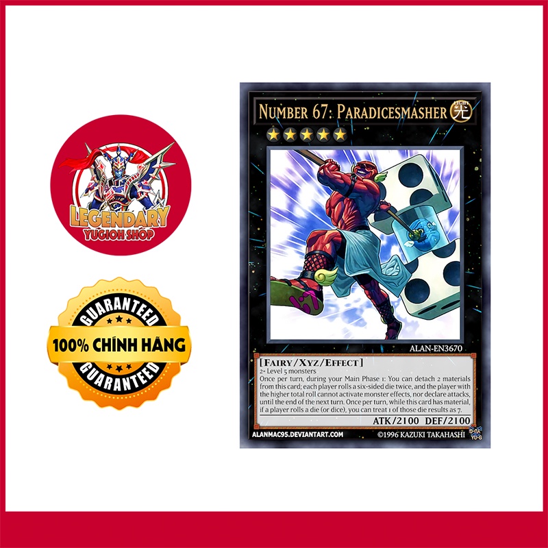 [Thẻ Bài Yugioh Chính Hãng] Number 67: Pair-A-Dice Smasher