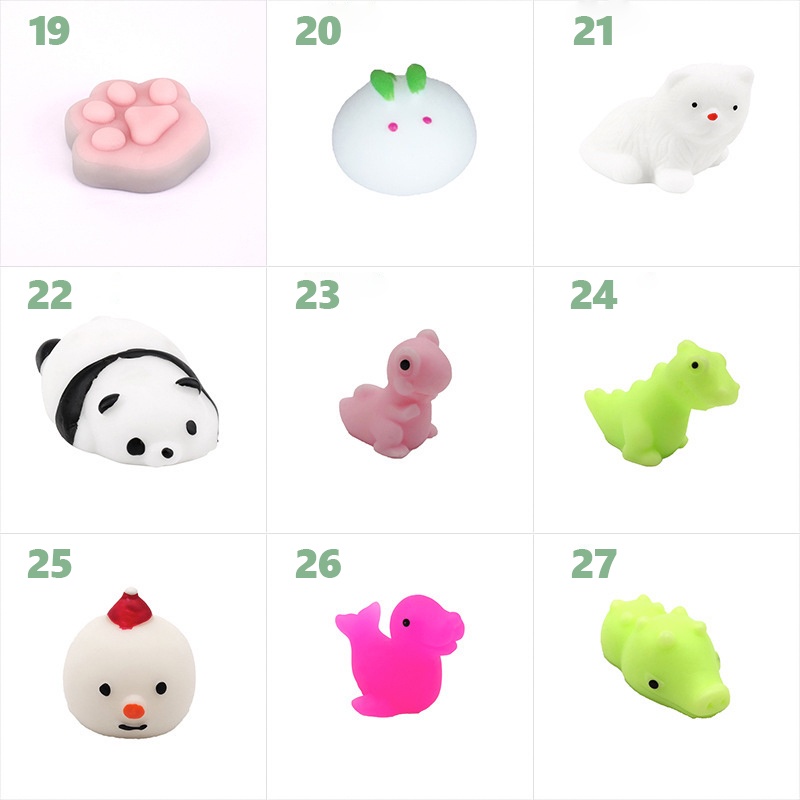 Đồ chơi squishy ZHAN QI TOYS giải tỏa căng thẳng thiết kế hình động vật dễ thương