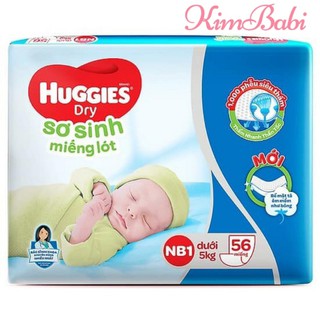 Miếng lót sơ sinh Huggies NB1 56 miếng