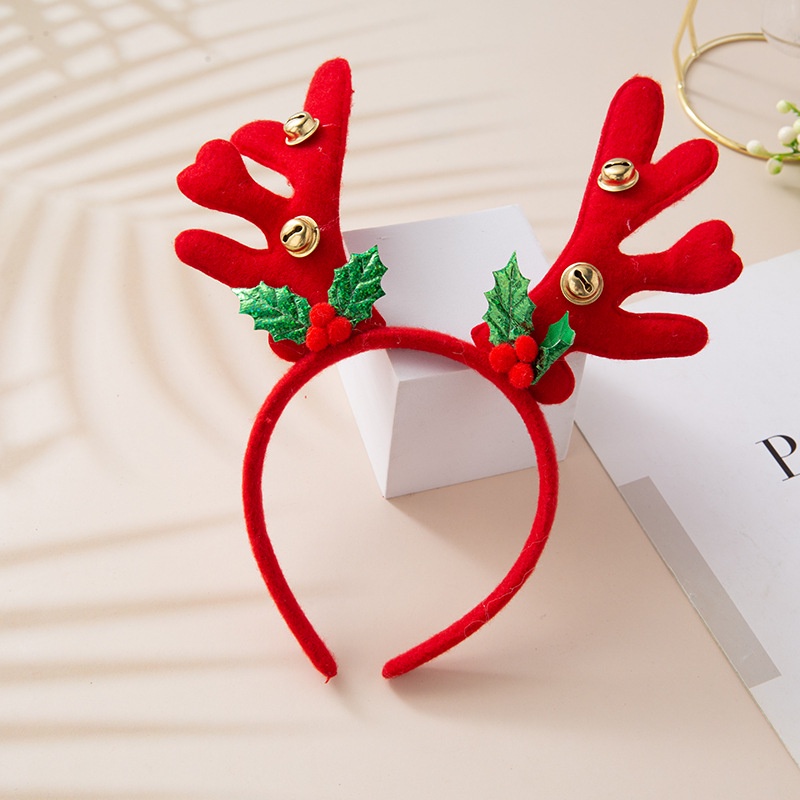 Băng đô cài tóc hình sừng tuần lộc/ông già Noel/người tuyết/tuần lộc mừng năm mới cho bé
