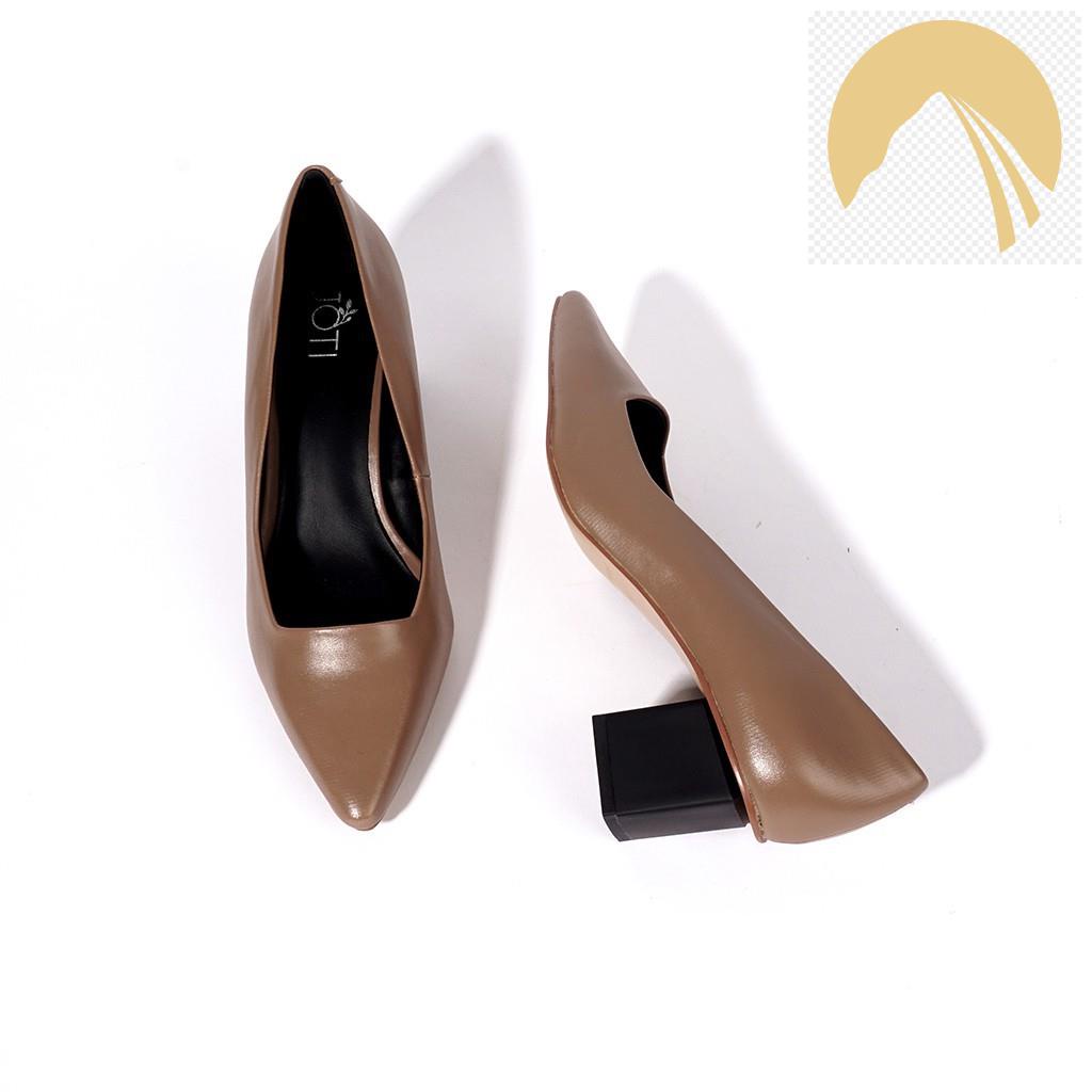 Giày Búp Bê Cao Gót Nữ JOTI Giulia 3235 - Mũi Nhọn Vát Vuông Mới Lạ Cao 5cm Thời Trang HATO 4U 🌺✅