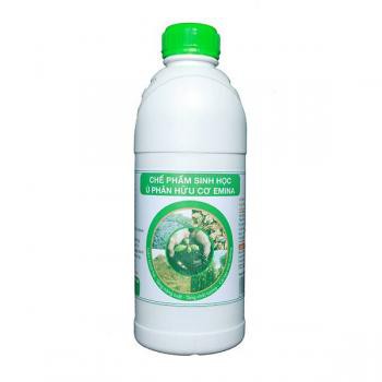 Combo 2 chai men ủ phân, tưới gốc phòng bệnh, cải tạo đất Emina chai 1 lít