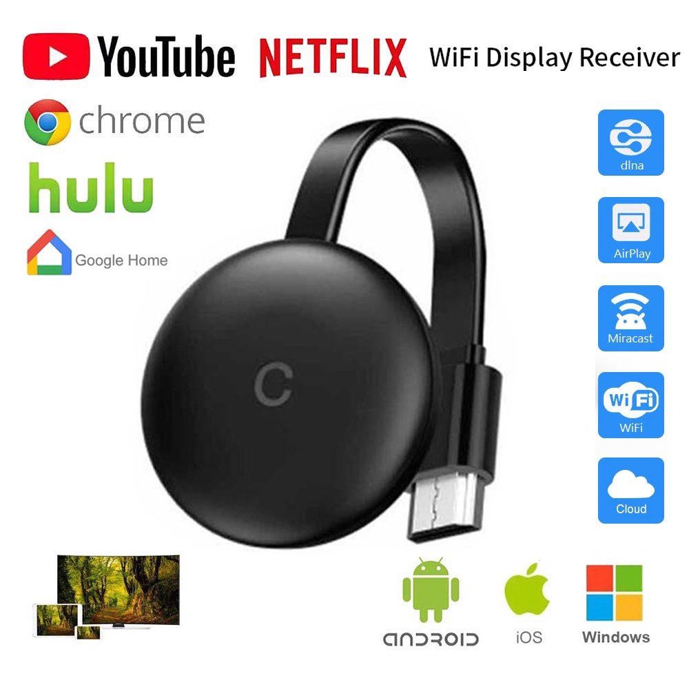 NETFLIX GOOGLE Thiết Bị Chia Sẻ Tín Hiệu Wifi Hdmi G12 Cho Chromecast 3 Và Phụ Kiện