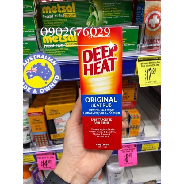 Kem xoa bóp deep heat nóng