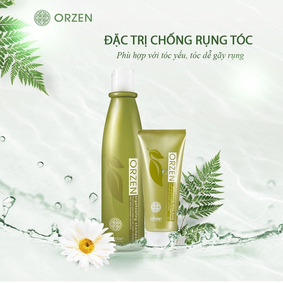 GỘI XẢ CHỐNG RỤNG ORZEN ORGAHEALING - chính hãng Hàn Quốc