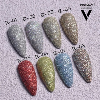 Set nhũ 8 màu siêu sáng