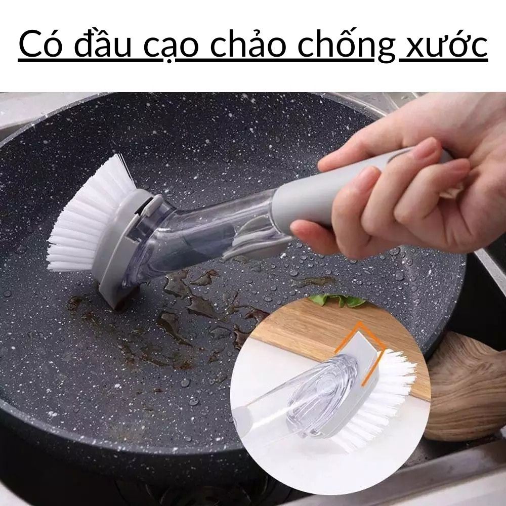 Bàn chải đa năng có Bơm chất tẩy rửa nhiều đầu cọ chống xước mã 70018 Kami