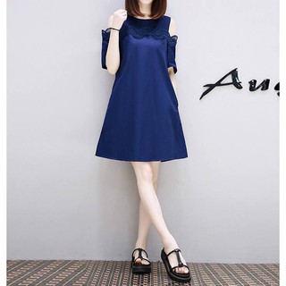 Đầm oversize phối ren - mã 2946