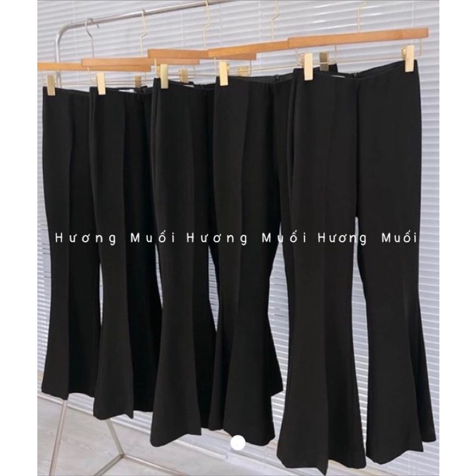 Quần vải ống loe khoá sau-mã 1085