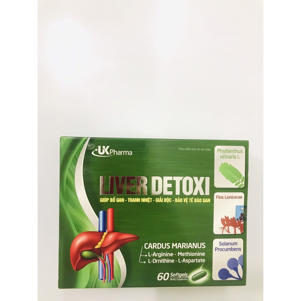 Viên uống bổ gan thanh nhiệt giải độc ❤️CHÍNH HÃNG👍 Liver Detoxi ❤️giải độc, bảo vệ và phục hôi các tế bào gan