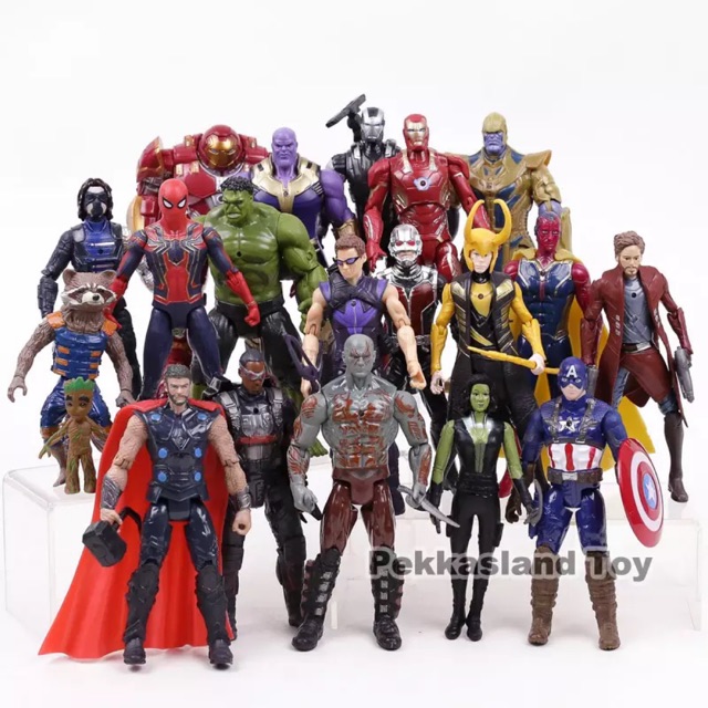 Bộ 20 Mô Hình Marvel Đồ Chơi Siêu nhân Siêu anh hùng