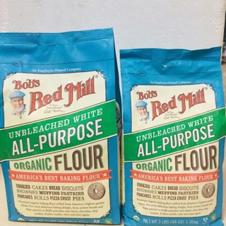 Bột mì đa dụng hữu cơ không tẩy trắng Bob's Red Mill 2.27kg làm bánh cho bé date mới nhất