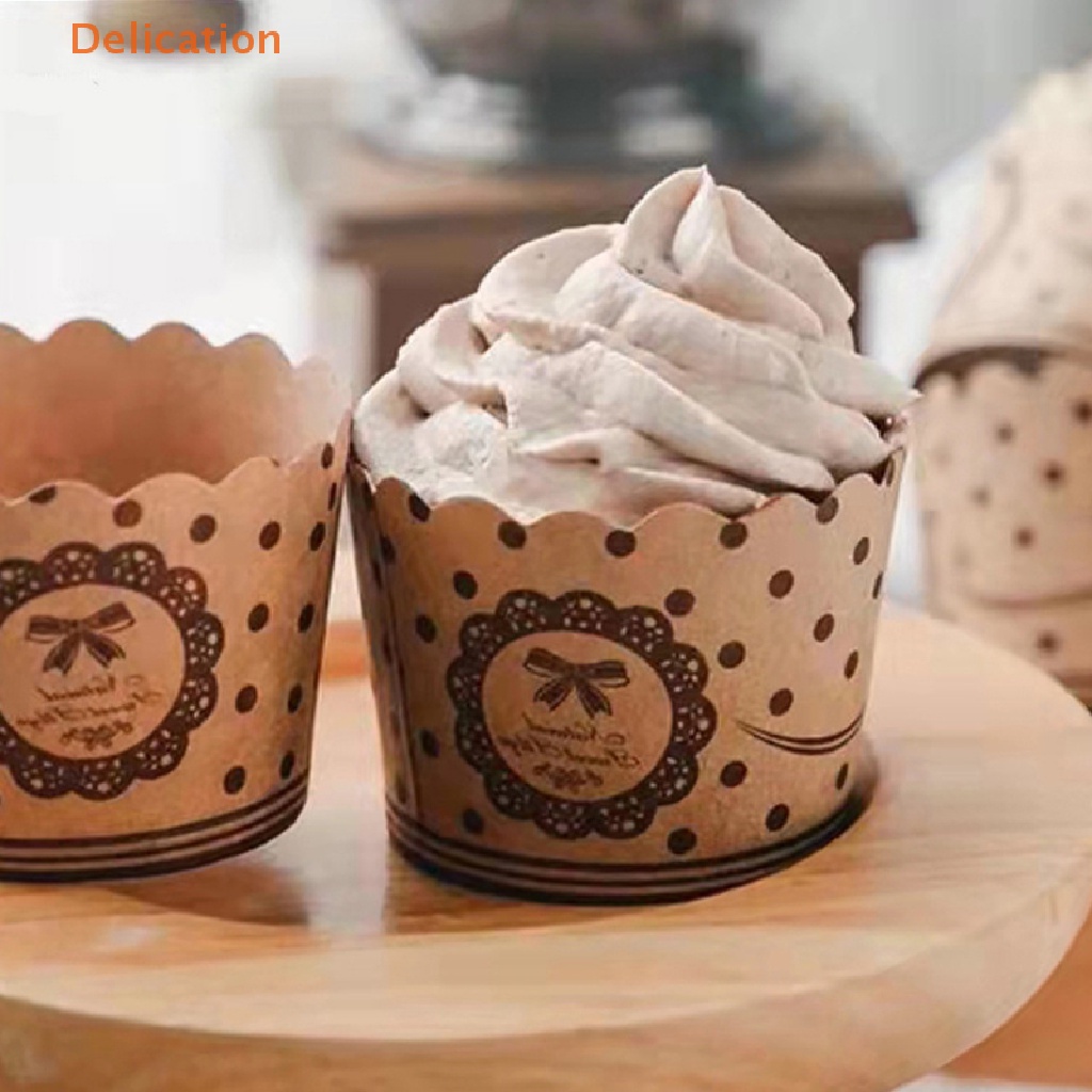 Bộ 50 giấy nướng ELEBUY đựng bánh muffin/ cupcake