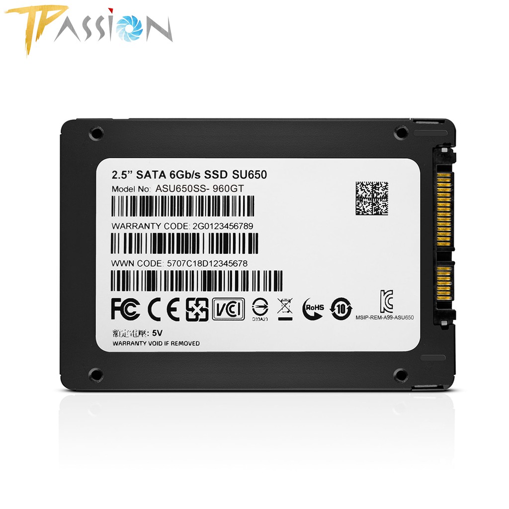 Ổ Cứng SSD 2.5 inch ADATA Ultimate SU650 - Bảo hành 6 năm 1 đổi 1 chính hãng, Sata III 6 Gbps, 3D NAND Flash