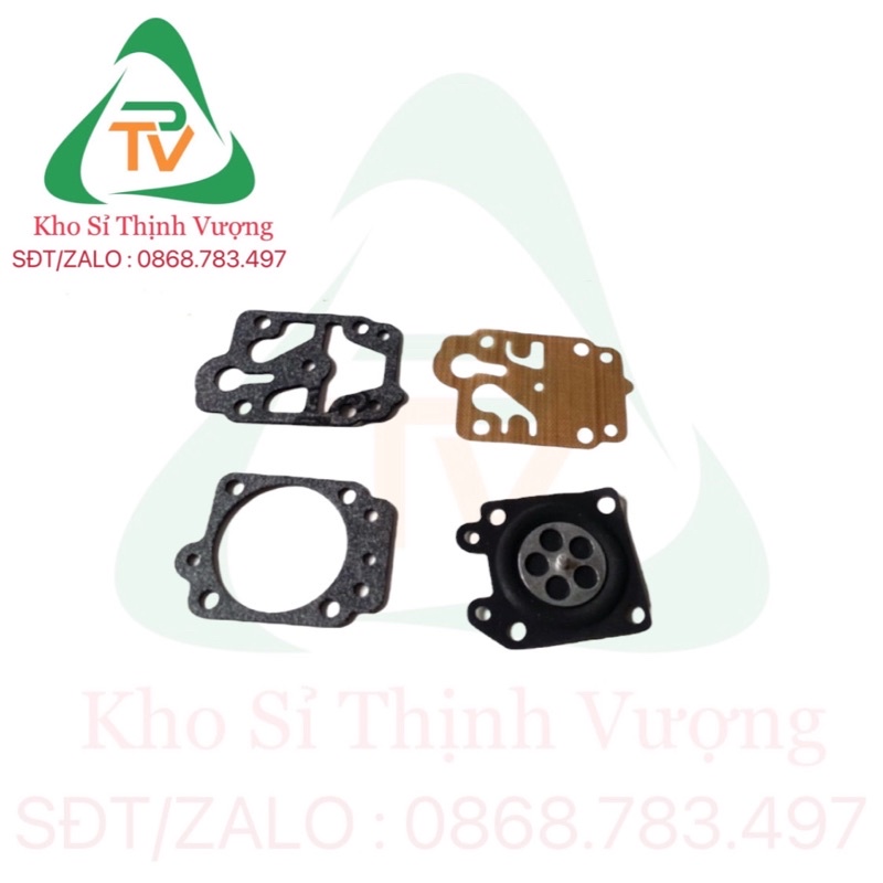 Bộ da bơm da thở gắn chế bình xăng con máy cắt cỏ 4 chi tiết lắp cho tất cả các dòng máy cắt cỏ 260-330-430-Gx25-Gx35