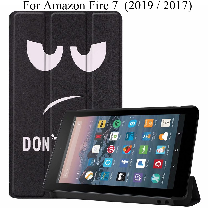 Ốp lưng Amazon Kindle Fire 7 2019 Case Cover KindleFire 7 2017 Vỏ Fire7 Bộ bảo vệ mỏng dễ thương