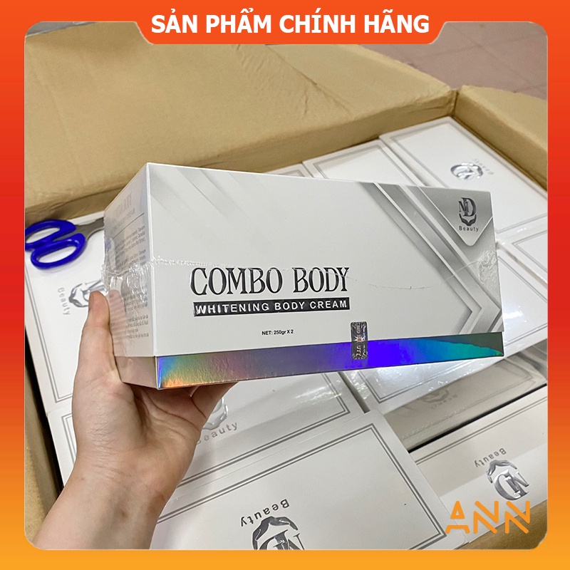 [Chính hãng] Combo 2 hộp Kem body ngày đêm MD Beauty dưỡng trắng da toàn thân - 8938510826402