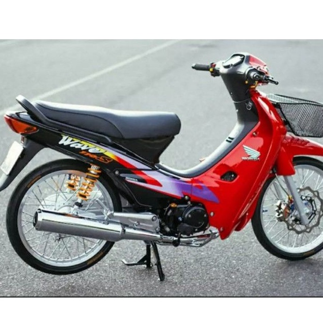 Bộ nhựa dàn dàn áo xe WAVE thái 110 đỏ đen zin honda