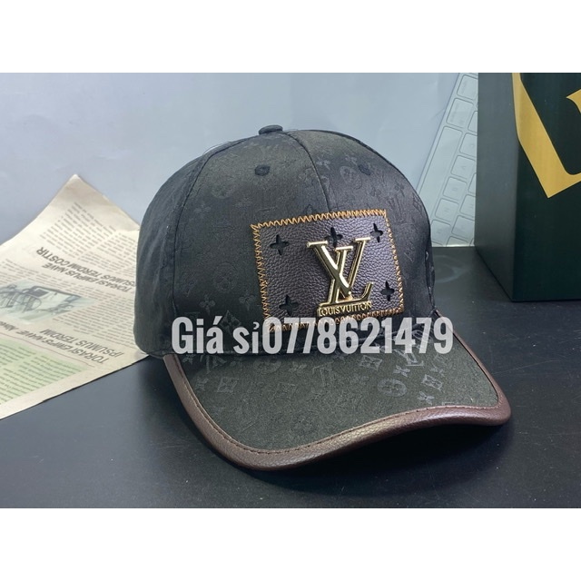 Nón kết hàn quốc  eo  ---__/\__--- vì viền da logo vờ lờ sành điệu phong cách thời trang nữ