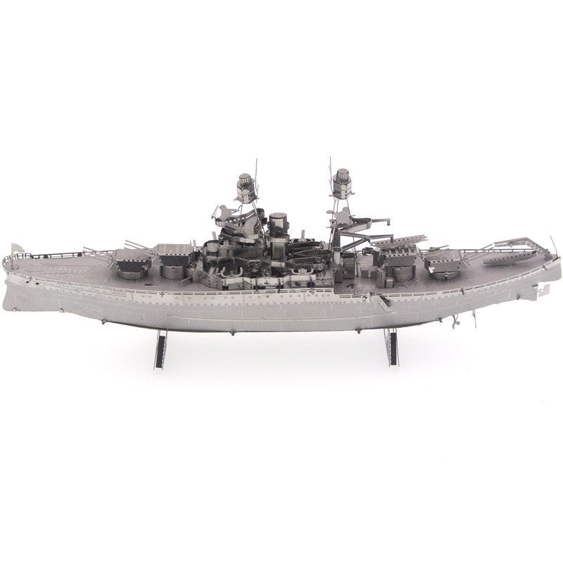 Mô hình 3D kim loại lắp ráp tàu khu trục hạm lớp USS Arizona [Chưa lắp]