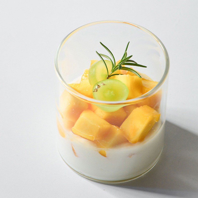 Ly thủy tinh trong suốt hình tròn có thể sử dụng trong lò vi sóng