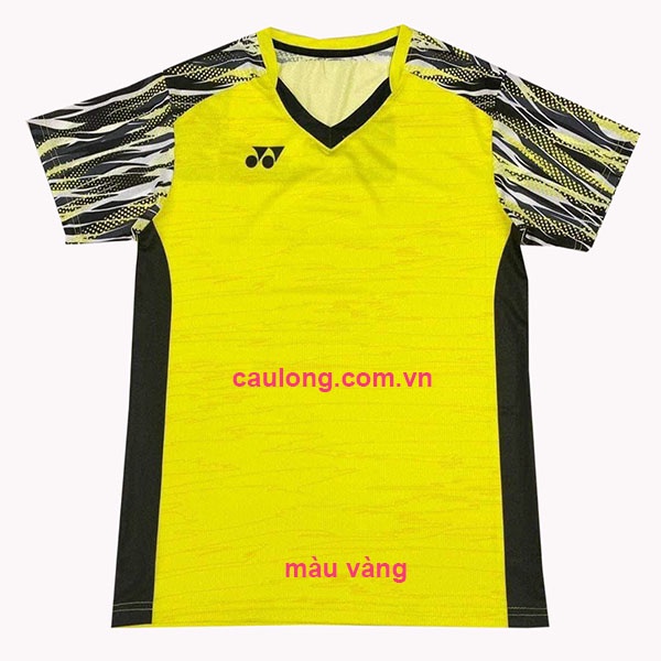 Áo Cầu Lông Nam Nữ Cổ Tròn Yonex 7857 Màu Vàng