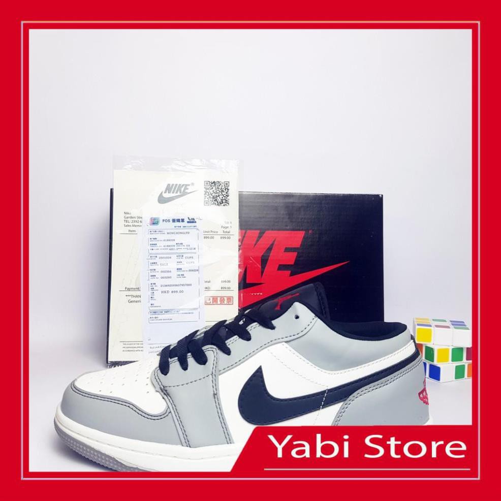 🔥FREE SHIP-HÀNG QUẢNG CHÂU 🔥Giày thể thao sneaker🔥Air Jordan 1 Low JD LIGHT SMOKE GREY full box - Yabi Store