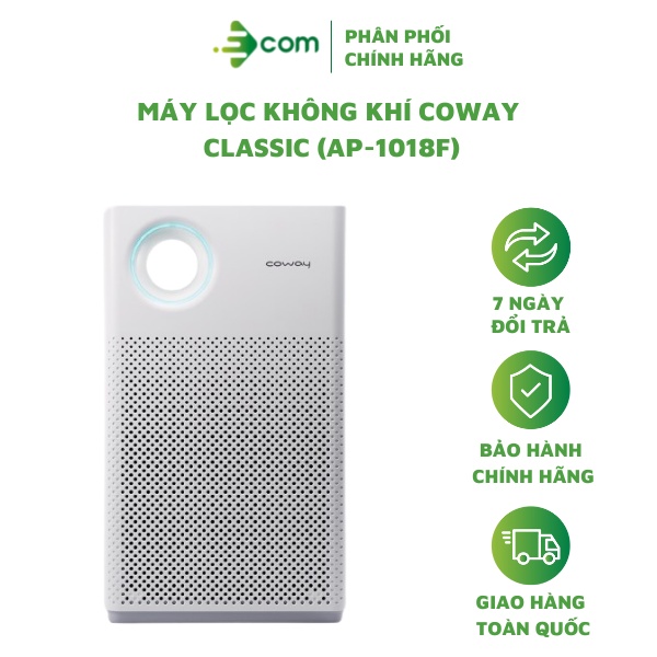 [Mã ELHA10 giảm 6% đơn 5TR] Máy lọc không khí Coway Classic (AP-1018F) - Cam Kết Hàng Chính Hãng 100%