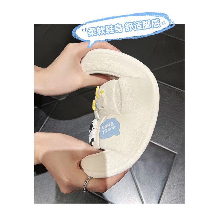 Dép bánh mì nữ, Mẫu dép quai ngang họa tiết sticker PHI HÀNH GIA siêu cool siêu hot