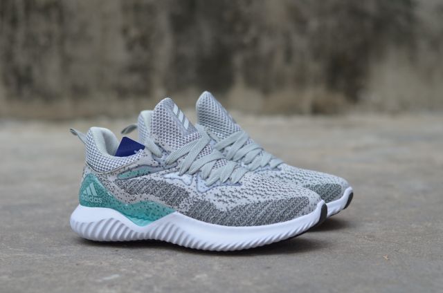 [Fullbox, hình thật] Giầy Alphabounce xám phối xanh nữ