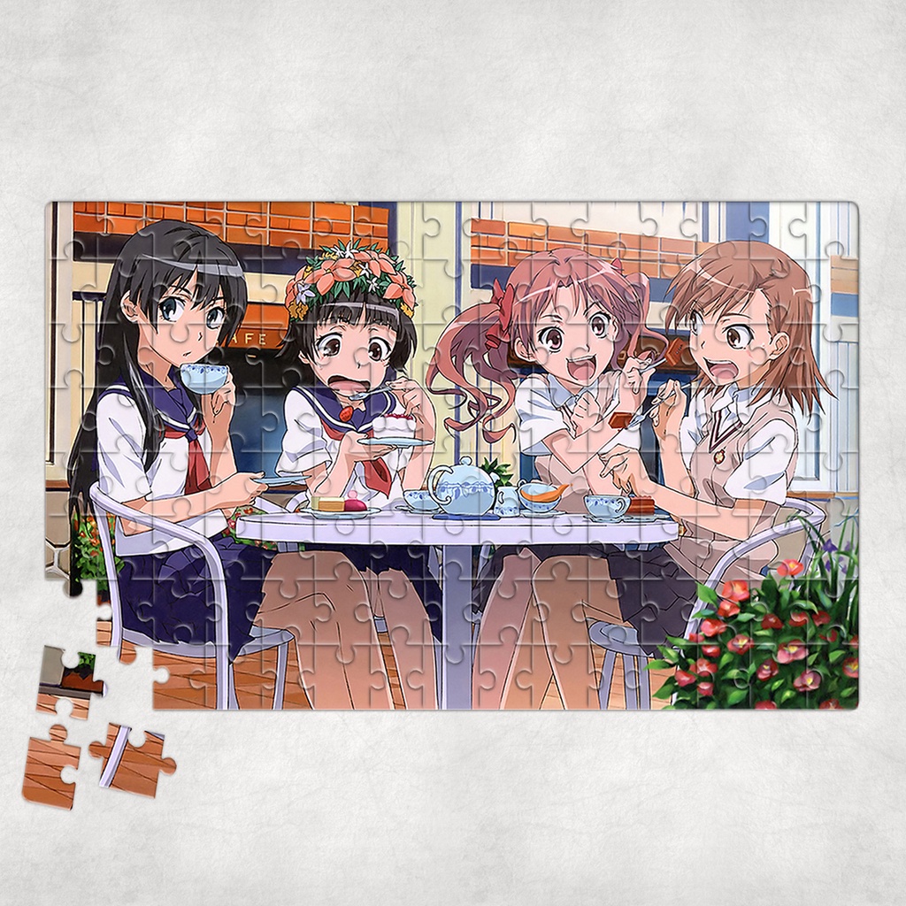 Tranh ghép hình A4, A5 Anime, xếp hình A CERTAIN SCIENTIFIC RAILGUN - Mẫu 1