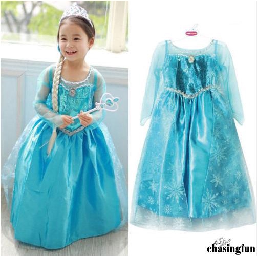 Đầm hóa trang công chúa Elsa Snow princess dress (Accessories are sold separately)