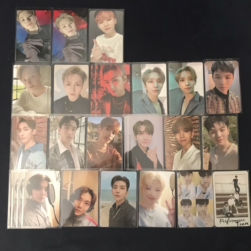 Thẻ ảnh SEVENTEEN tổng hợp từ nhiều tập ảnh 2019-2021