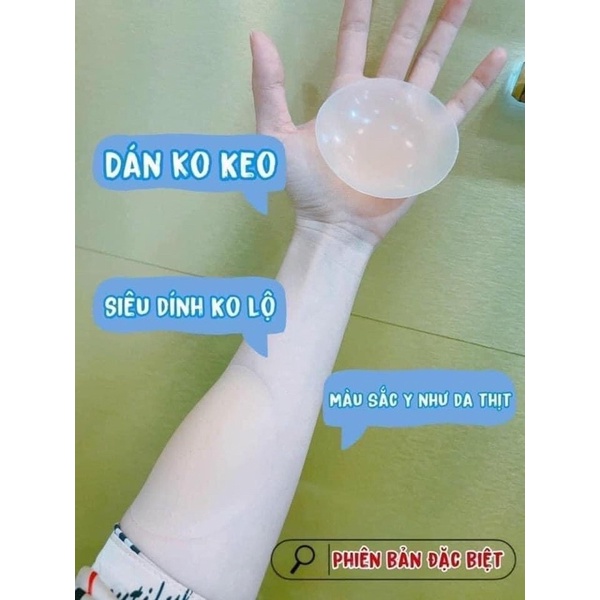 Miếng dán ngực ELBIN nhiệt tự thân silicon siêu mỏng