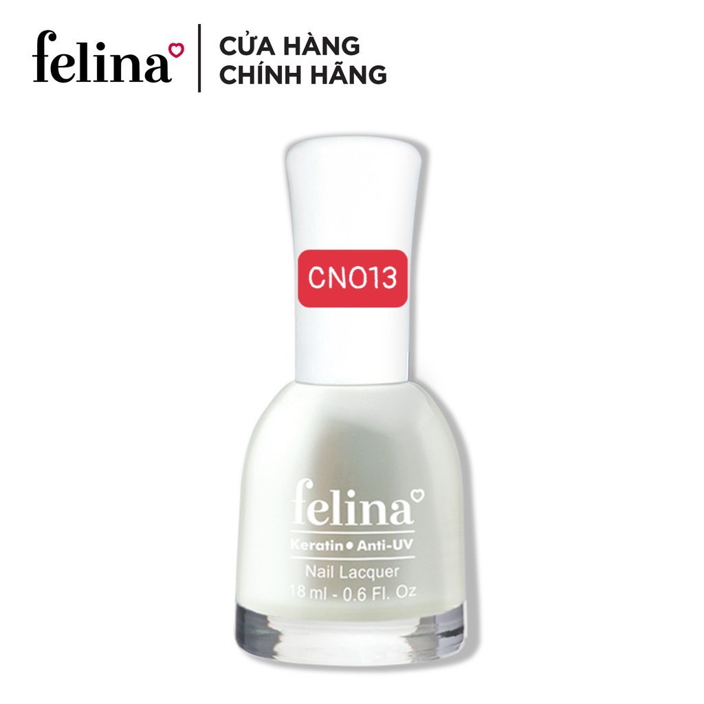 Sơn Móng Tay Đa Sắc Màu Bộ Sưu Tập Số 8 FELINA Keratin Anti-UV 18ml
