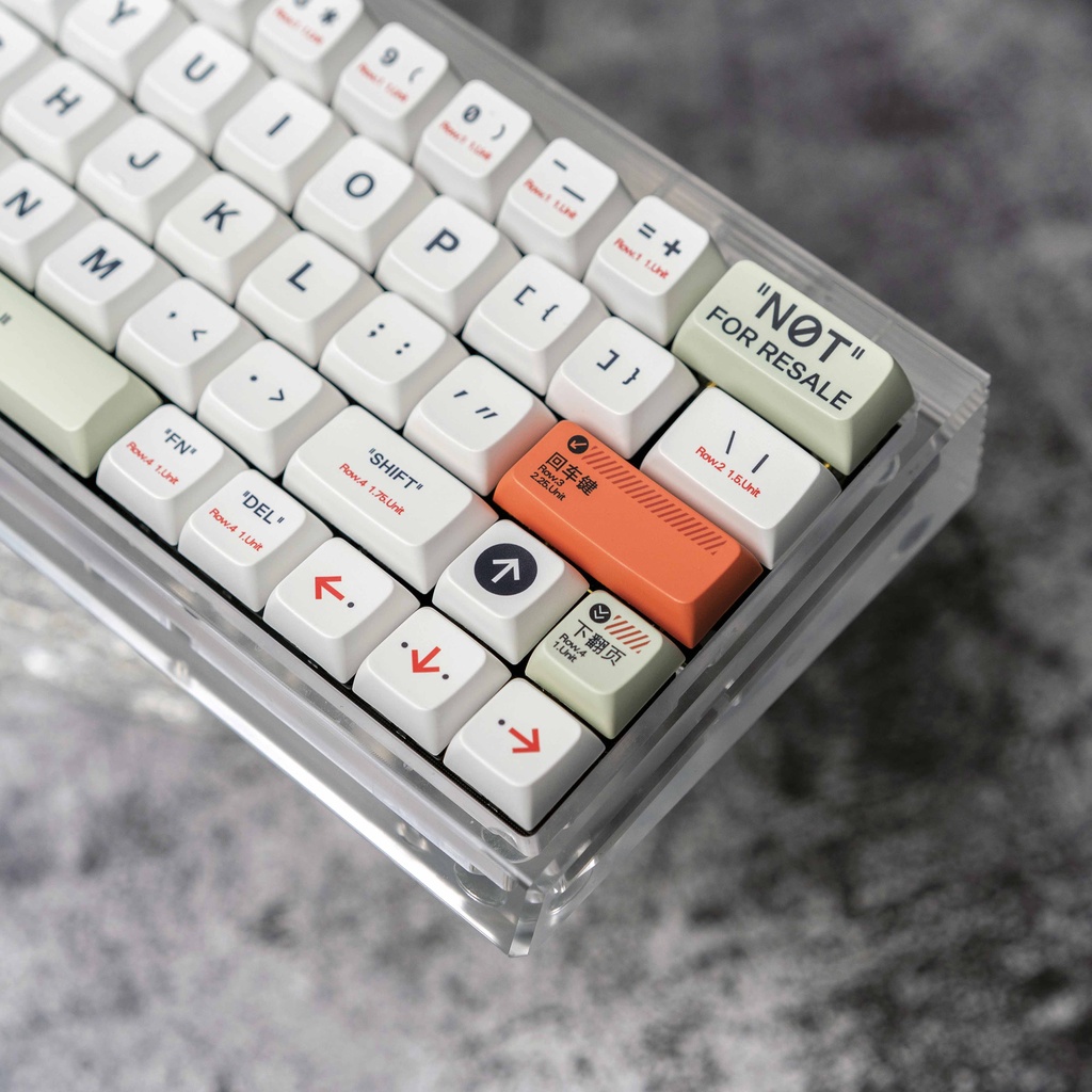Plastic keycap MDA Profile retro PBT sublimation IKBC Ningzhi RK 61/64/84/87/980/104 Nắp Nhựa Đậy Chìa Khóa Phong Cách