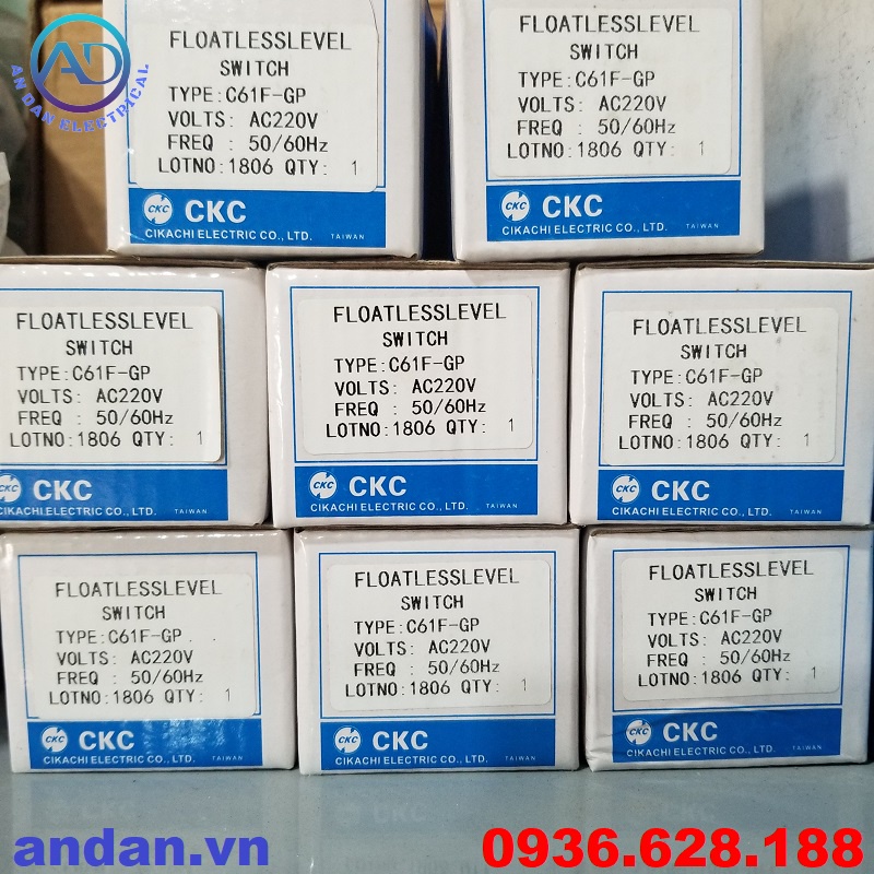 Rơ le mức nước, Bộ điều khiển mực nước CKC, relay mực nước C61F-GP 220VAC