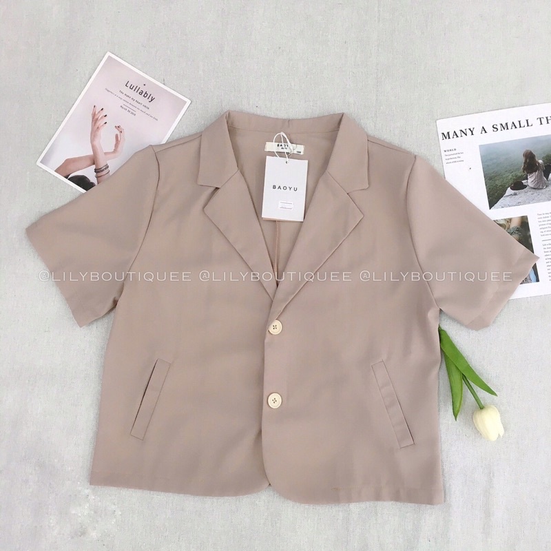 Áo vest cộc tay hai túi