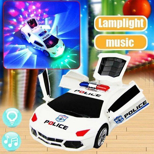 Siêu xe biến hình xoay 360 độ có đèn có nhạc