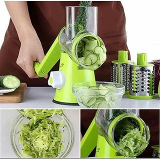MÁY XAY THÁI LÁT RAU CỦ QUAY TAY 3in1 - Máy Nạo Củ Quả Bào Sợi 3 Đầu Bằng Tay