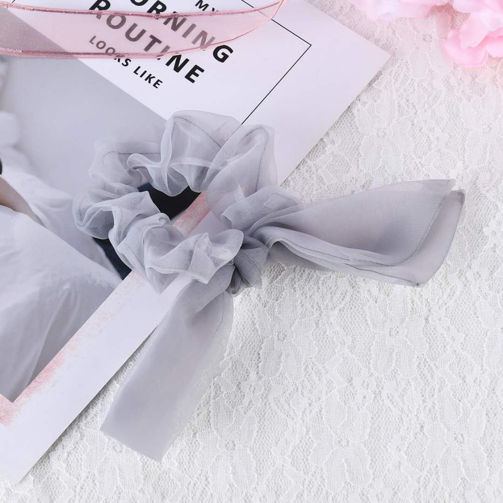 Cột tóc đủ màu 🎀 bướm 🎀 Cột tóc nơ voan phong cách Hàn Quốc